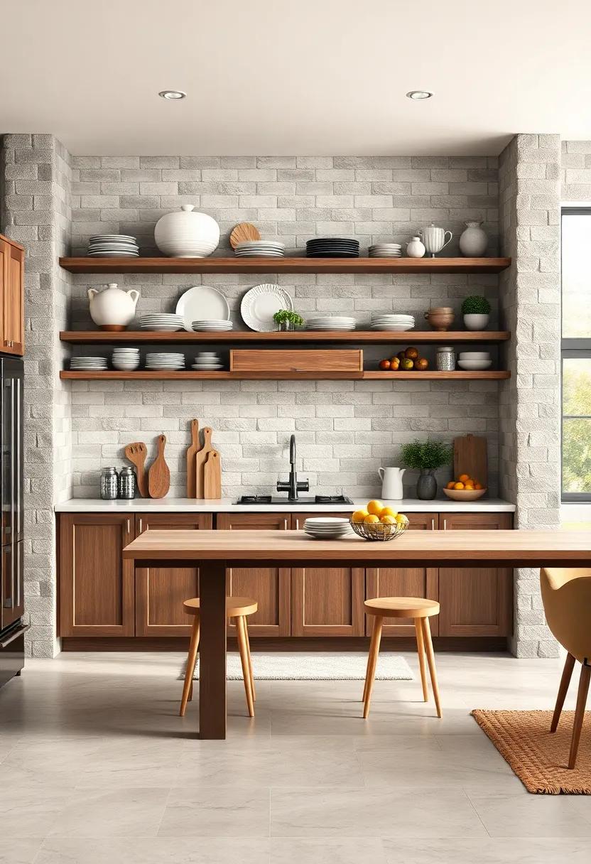 Open Shelving: Display ‍your favorite dishware and‍ farmhouse decor with these eye-catching, airy shelves