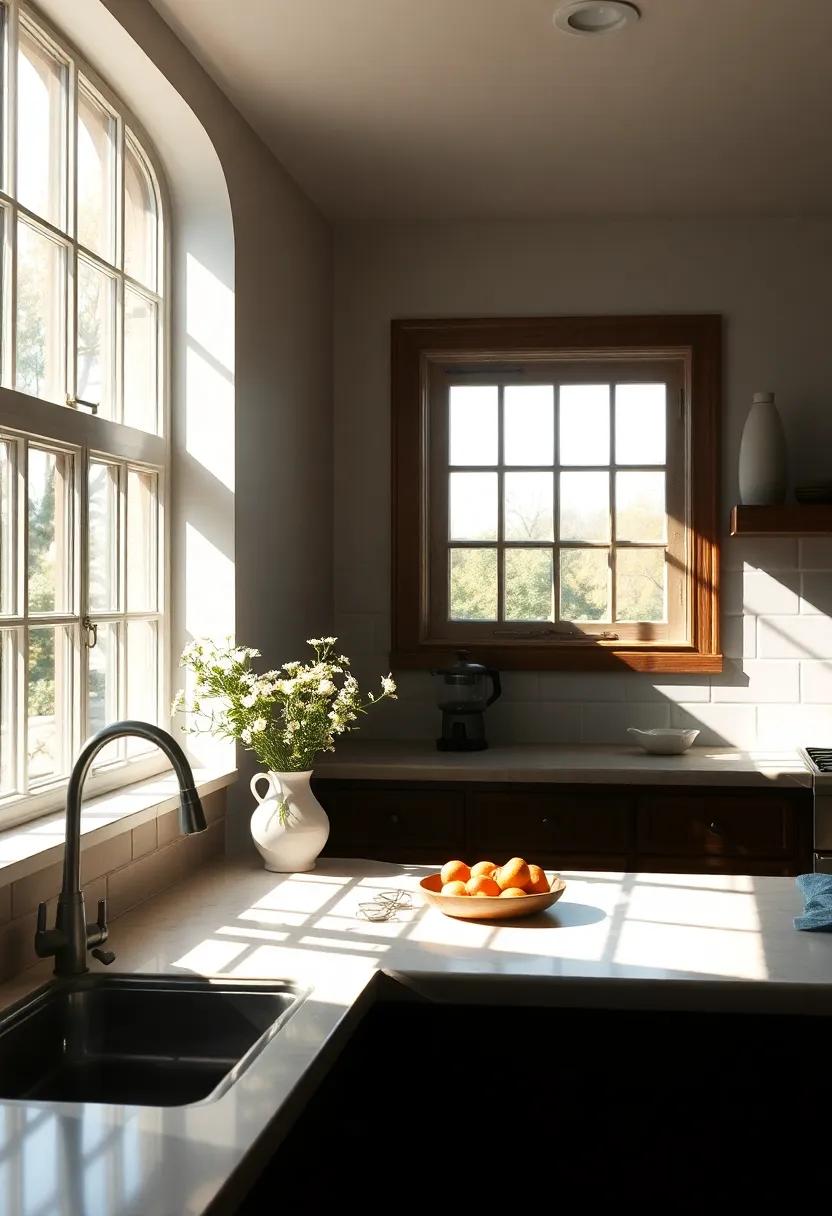 Light‌ and Shadow Play: The dance of ⁣Sunlight in a Farmhouse Kitchen