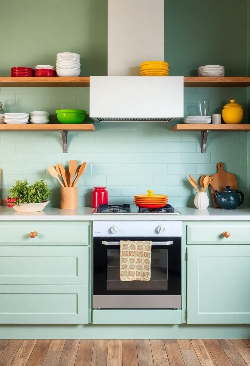 Colorful Accents: Sprinkle in colorful kitchen accessories like dishware ⁢or ‍utensils to create ⁣visual​ interest while maintaining ‍the overall aesthetic