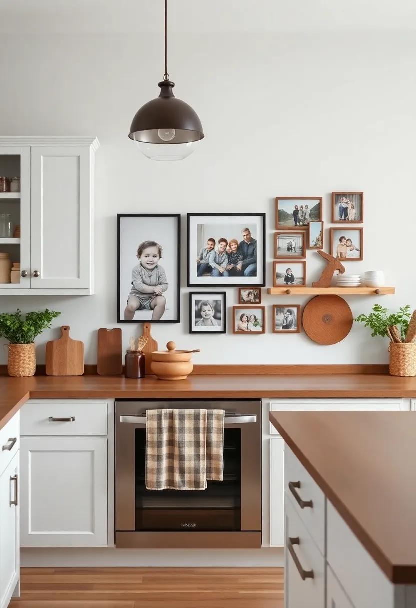Family Photos: Create ⁤a gallery wall featuring cherished family photos to deepen⁢ the homey⁣ feel and‍ personalize your kitchen space