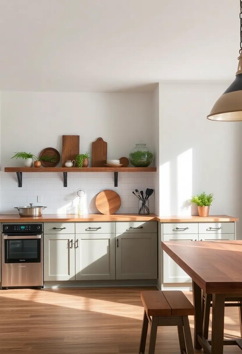 Reclaimed Wood accents: Incorporate reclaimed wood for tables or shelving to tell a story and⁣ bring a⁢ unique, eco-friendly appeal to your kitchen