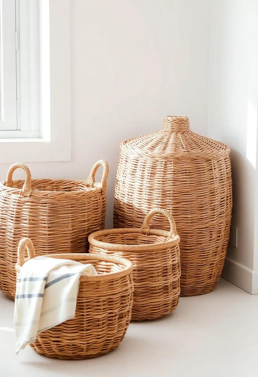 Woven Baskets: Use baskets for storage or⁣ decor‌ to add texture and warmth, while⁣ keeping clutter under control