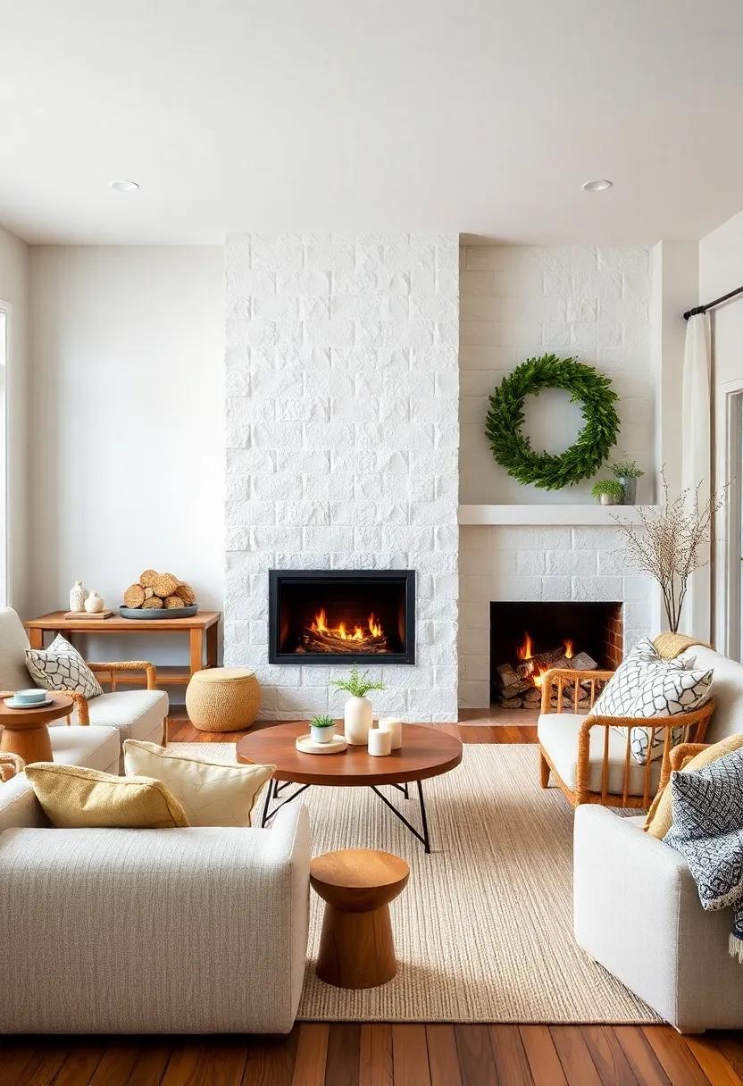 Cozy Textures that Define Farmhouse Elegance in Living Rooms