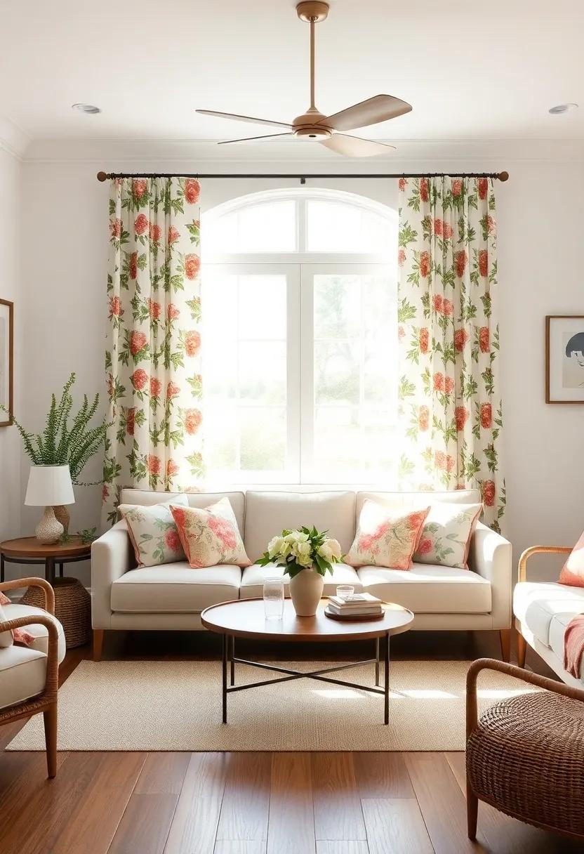 Setting the Scene with Floral Drapery: Curtains that Wow