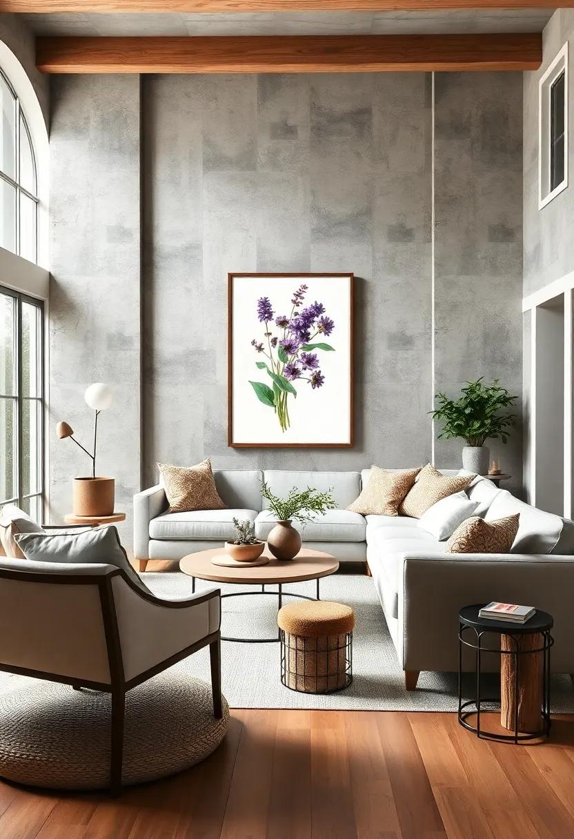 Minimalist Approach: For a cleaner look, choose a single oversized botanical print with a simple frame, making it a striking focal point in your living room