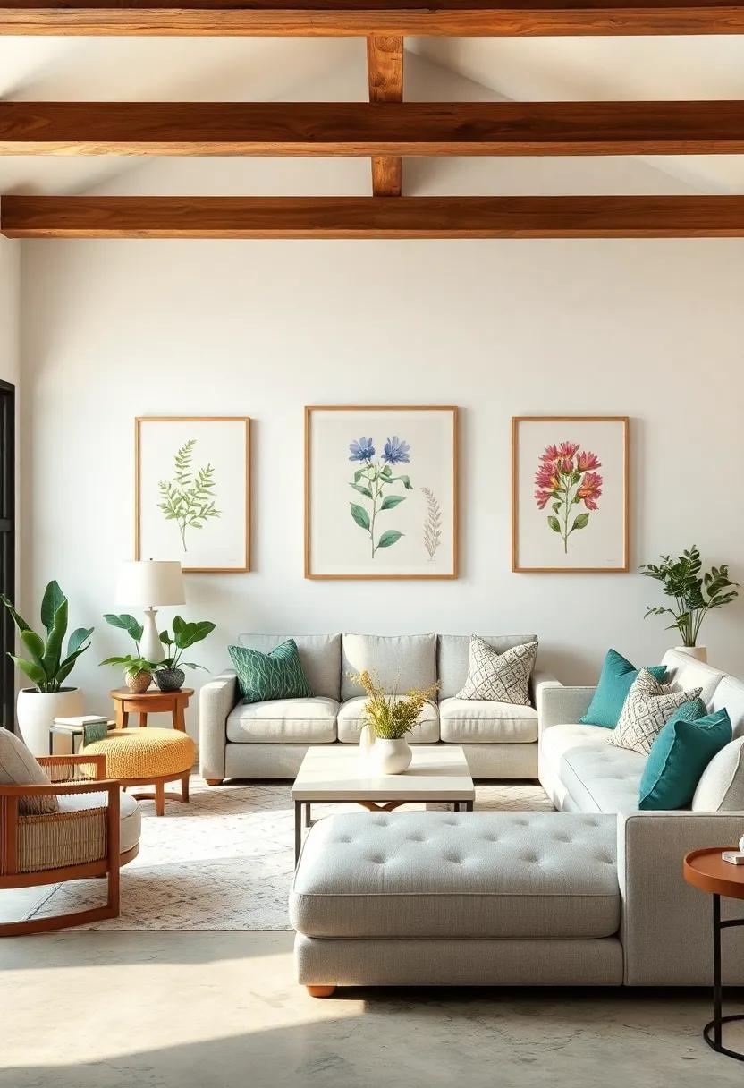 Botanical Series: Curate a series of prints that depict plants from the same family or region, creating a cohesive and educational display