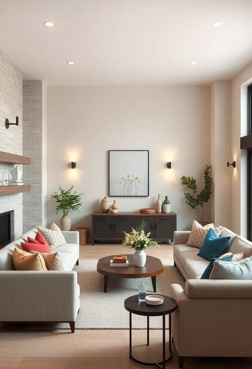 employ Soft Lighting: Use minimalist light fixtures, such as pendant ​lights or simple sconces, to create an inviting atmosphere and highlight wall ​accents