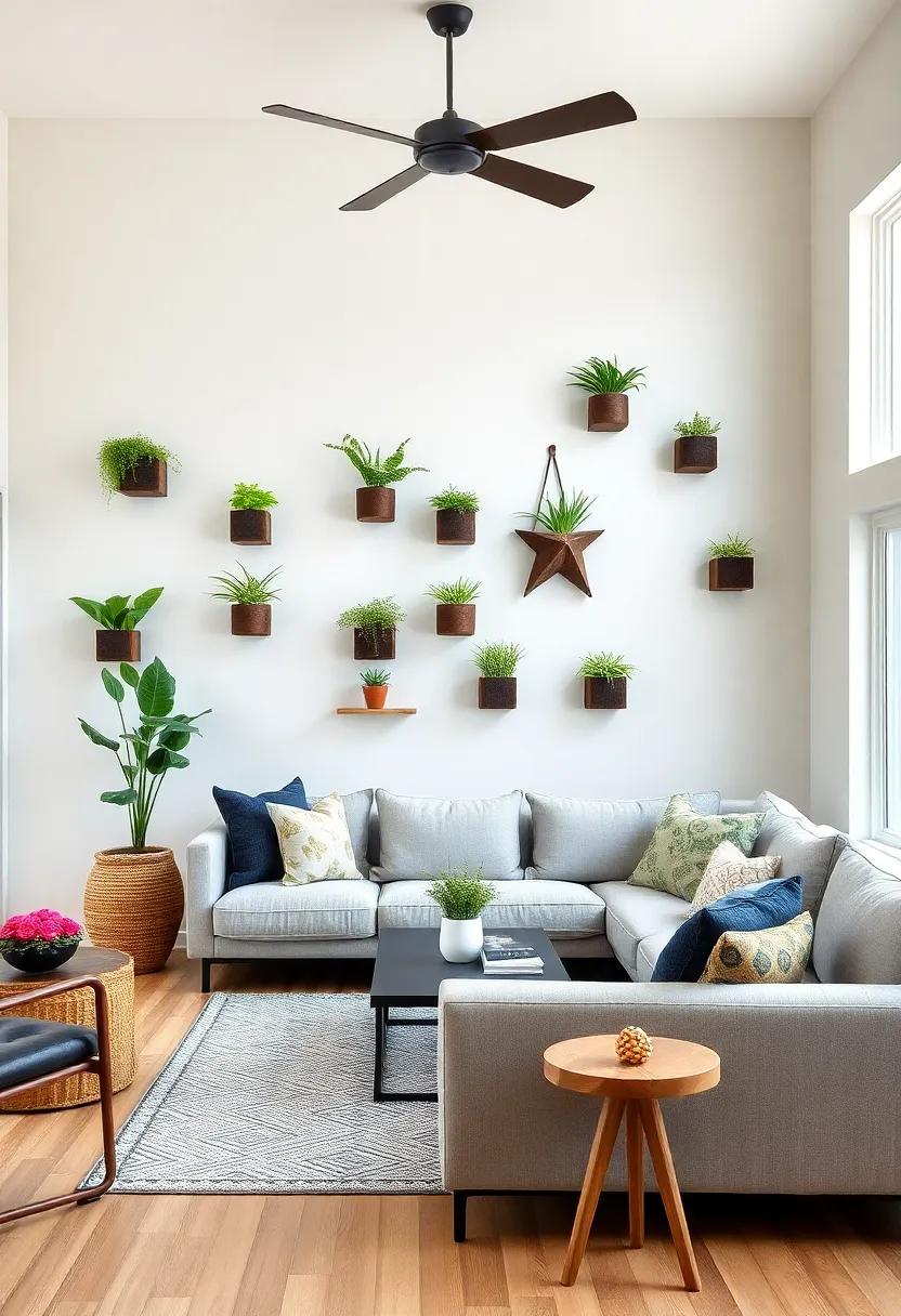 Go Green with plants: Hang air plants or succulents in minimalist ⁢wall planters to bring life and vibrancy to your decor without cluttering