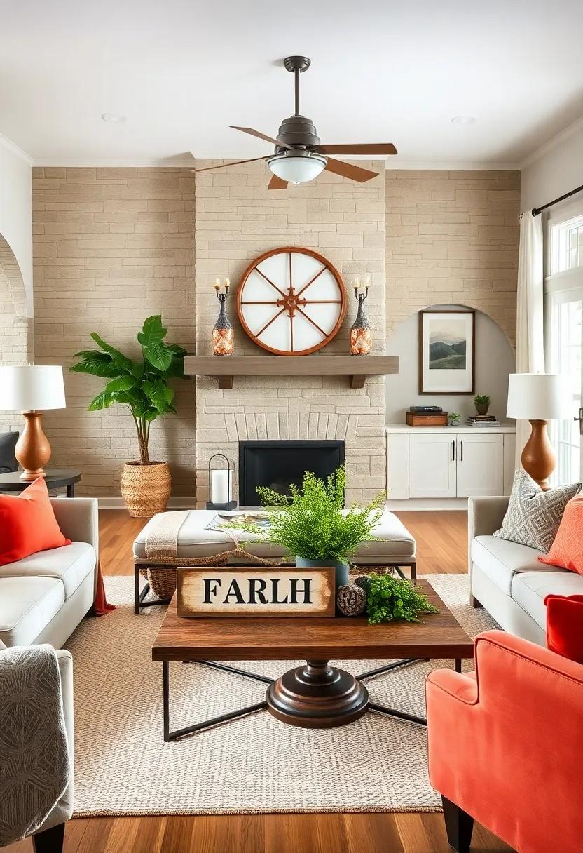 Functional Decor: Use an ⁣old barn sign as ​a coffee‍ table ⁢centerpiece, creating‍ a conversation starter that fuses function with ‌style