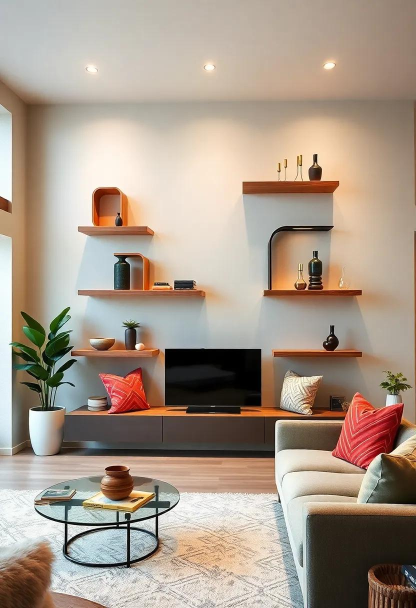 Geometric⁢ Fun: ⁢Experiment with unique⁢ shapes and configurations, transforming your wall ​into a modern art piece while ‍showcasing your favorite items