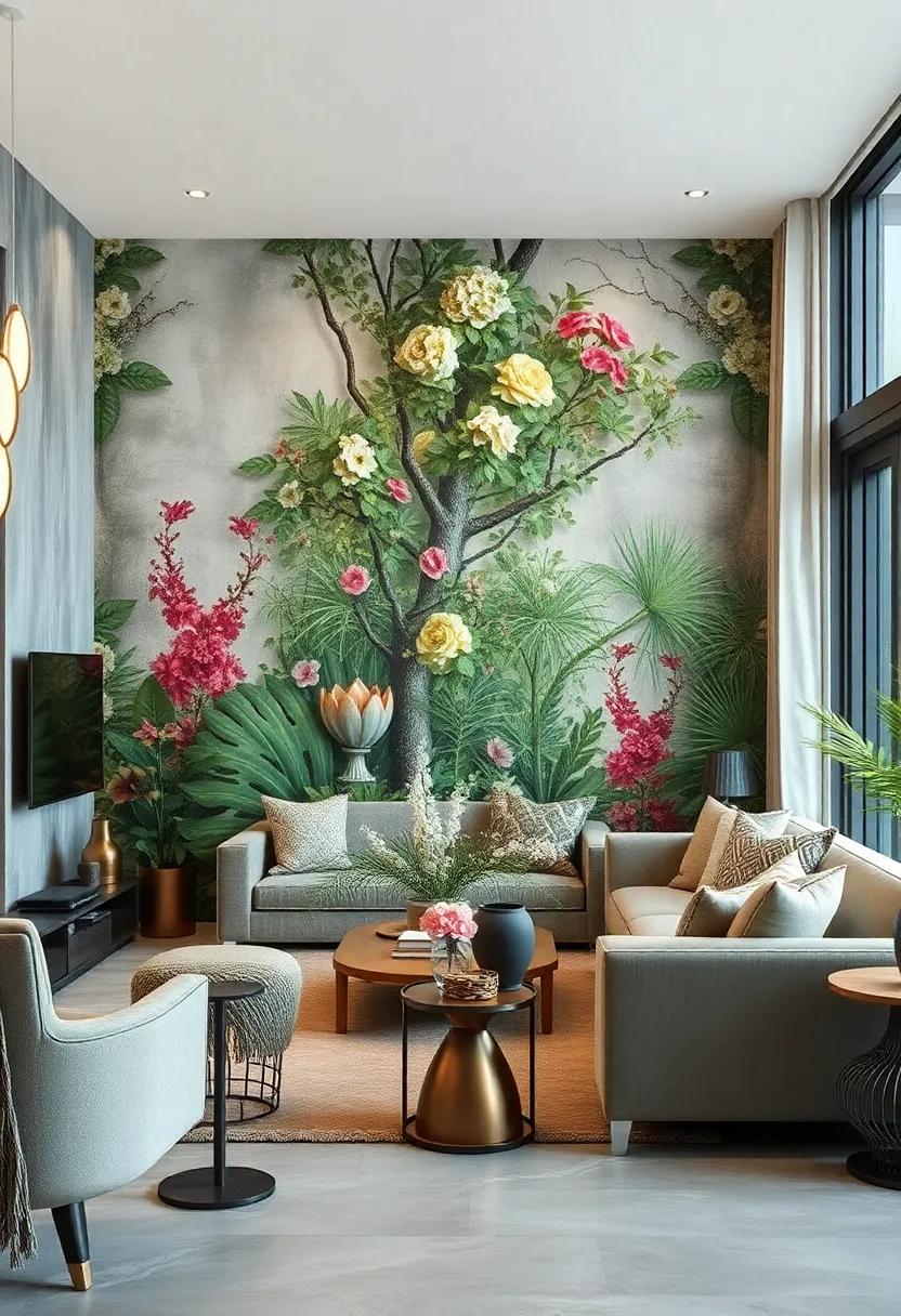 Enchanted Forest: Create a mystical atmosphere with deep greens and intricate flower arrangements that transport you to a serene woodland