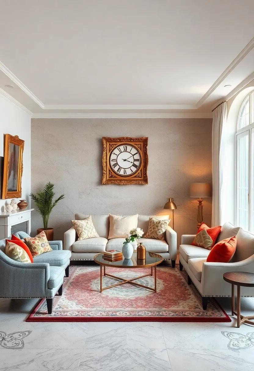Antique Accessories: Integrate antique accessories like gilded picture frames, delicate porcelain, or vintage clocks‌ to tell a story and evoke ‌nostalgia