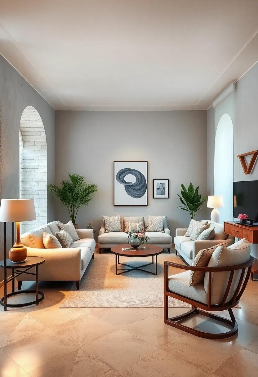 Soft Lighting: Incorporate⁤ varied lighting sources—like ‍table lamps, sconces,⁤ or floor lamps—to create a warm⁣ ambiance ​perfect for relaxation
