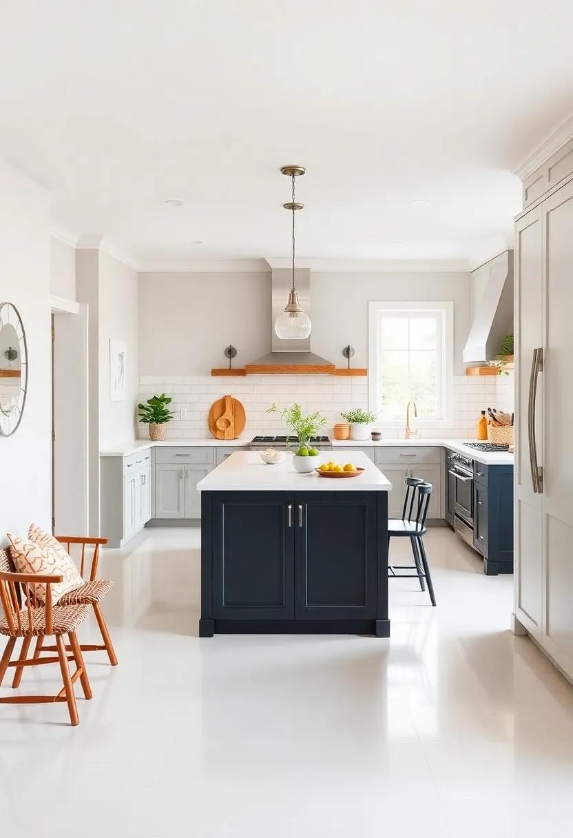 Family-friendly Layout: ⁣A galley kitchen designed with⁢ a wide island that‌ encourages family gatherings,⁢ complete‍ with spacious seating and playful decor to make cooking a shared experience
