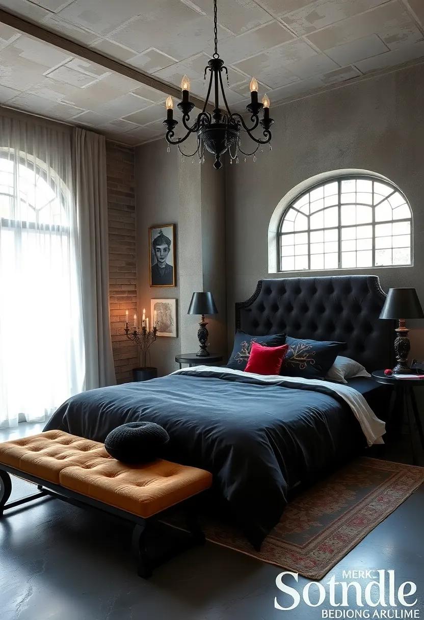 Personal Touches: infuse the space with your own personal artifacts and souvenirs to make the gothic bedroom truly your own enchanting retreat