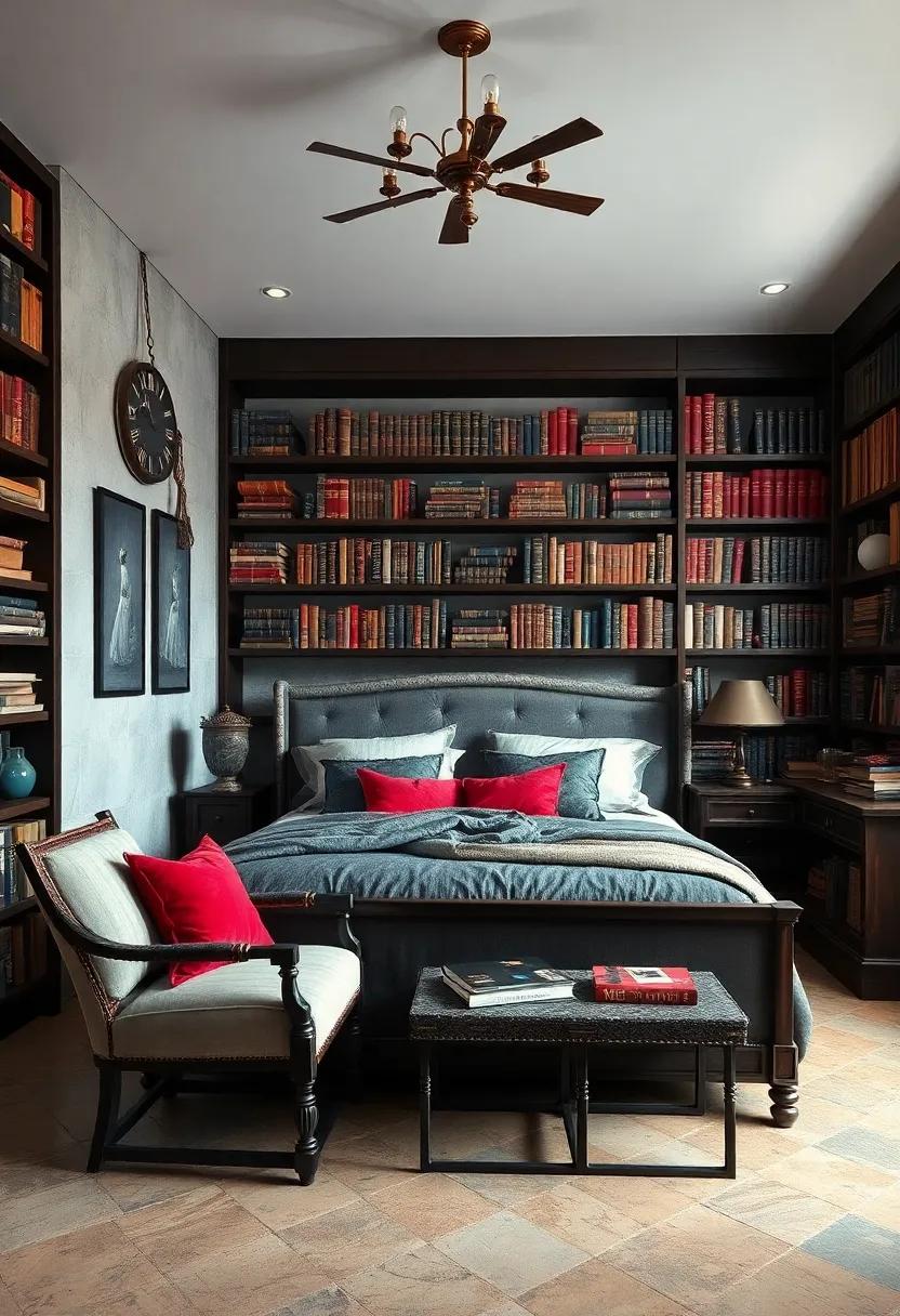 Vintage Books: Fill shelves with antique books, preferably with tattered covers, to add a sense of history and intrigue to your personal library