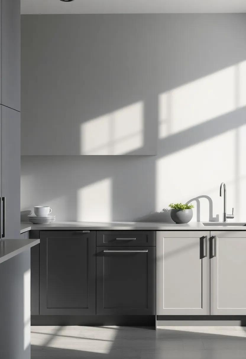 Light and Shadow: The Impact of Natural Light in Gray ‍Spaces