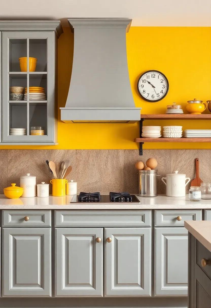 Vintage finds: Decorate with vintage yellow accessories,like canisters ⁢or wall clocks,to evoke⁣ nostalgia within the modern space