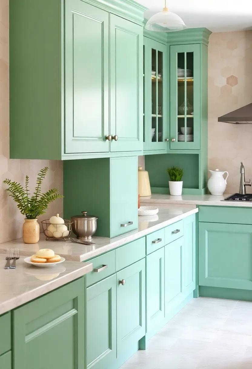 Coastal‍ Vibe: Incorporate ‍seafoam green cabinets paired with light-beige tiles to evoke a serene,beach-inspired atmosphere in your kitchen