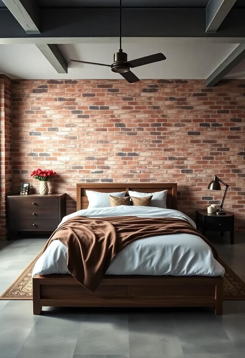 Rustic Elegance: Infusing warmth into Industrial Bedroom Spaces