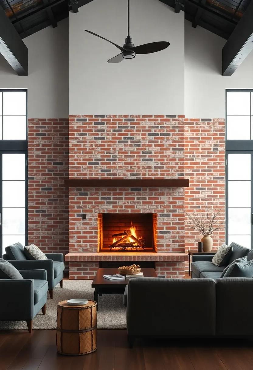 The Cozy Fusion of Industrial Charm and Rustic Warmth in Fireplaces