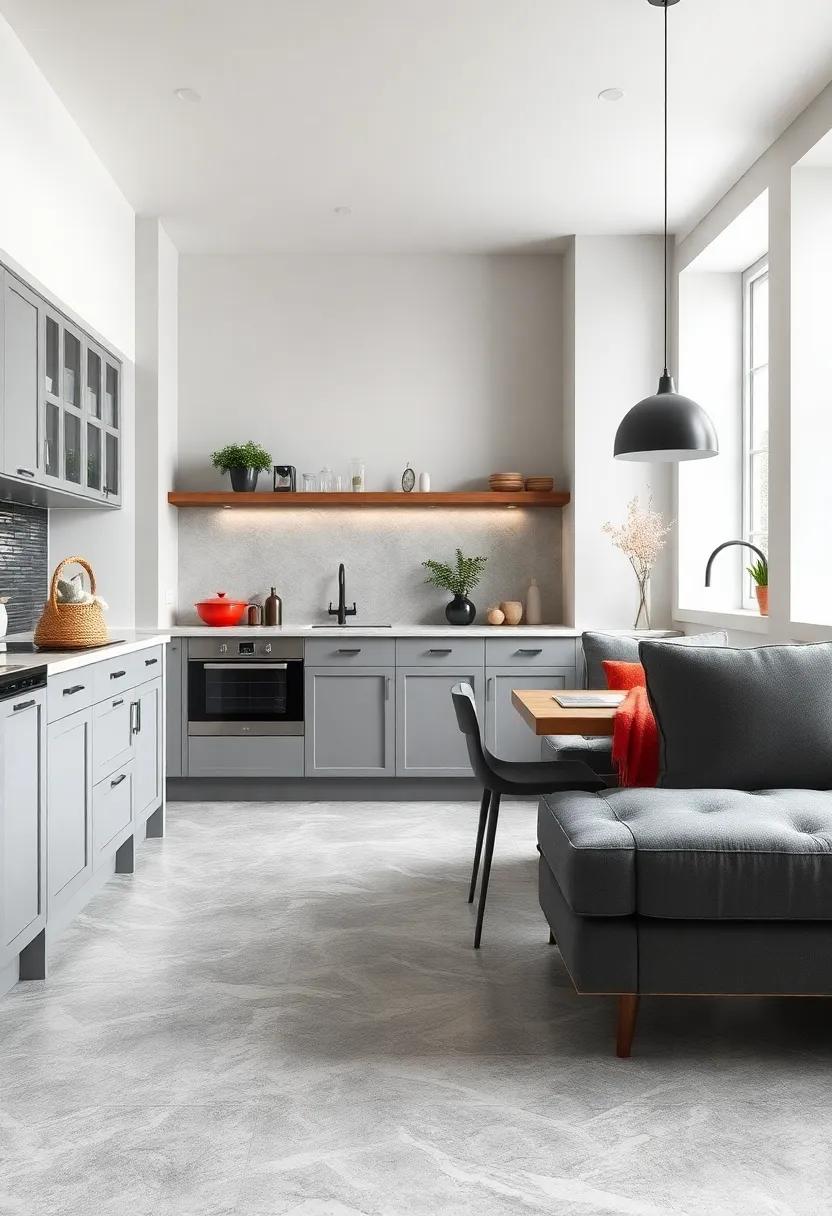 Elegant Carrara ​Look: Embrace‌ the sophistication of Carrara-inspired tiles that bring a touch of luxury to your grey kitchen​ floors