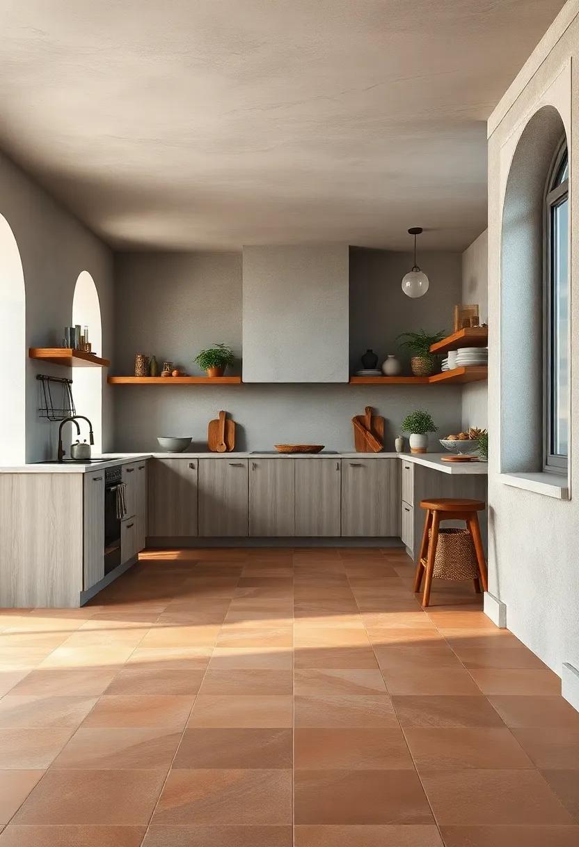 Textured Terracotta: Enjoy⁤ the unique​ textures of terracotta tiles, adding depth and character to your culinary ‌space