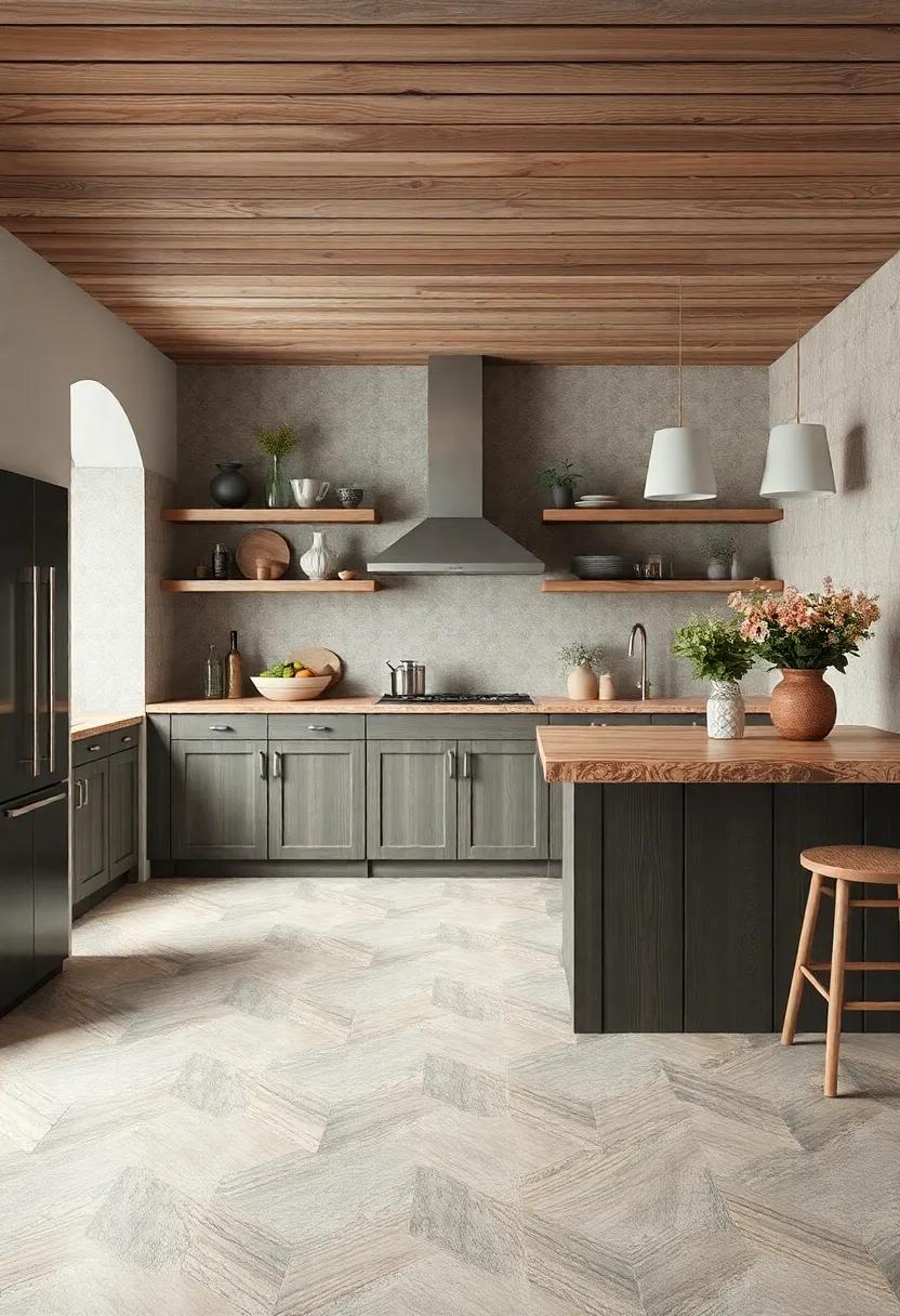 Creating Depth: Layering​ Textures for a ⁤Unique Rustic Kitchen Vibe