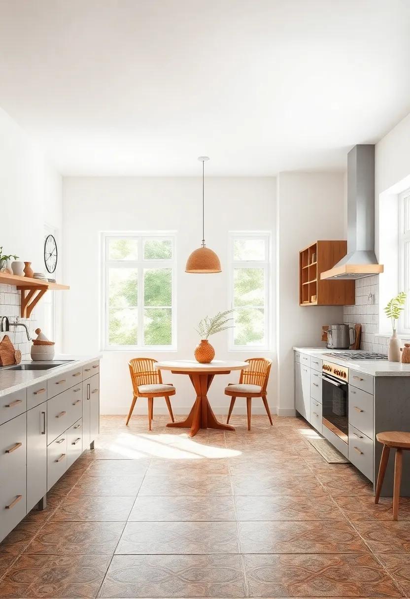 Handmade Cement Tiles: Showcase artisanal craftsmanship with colorful handmade cement tiles for a unique and eye-catching floor design