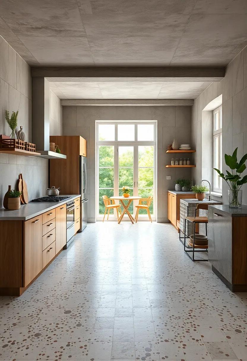 Rustic Terrazzo: Explore rustic terrazzo options that combine colorful chips for a fun yet sophisticated floor that stands out