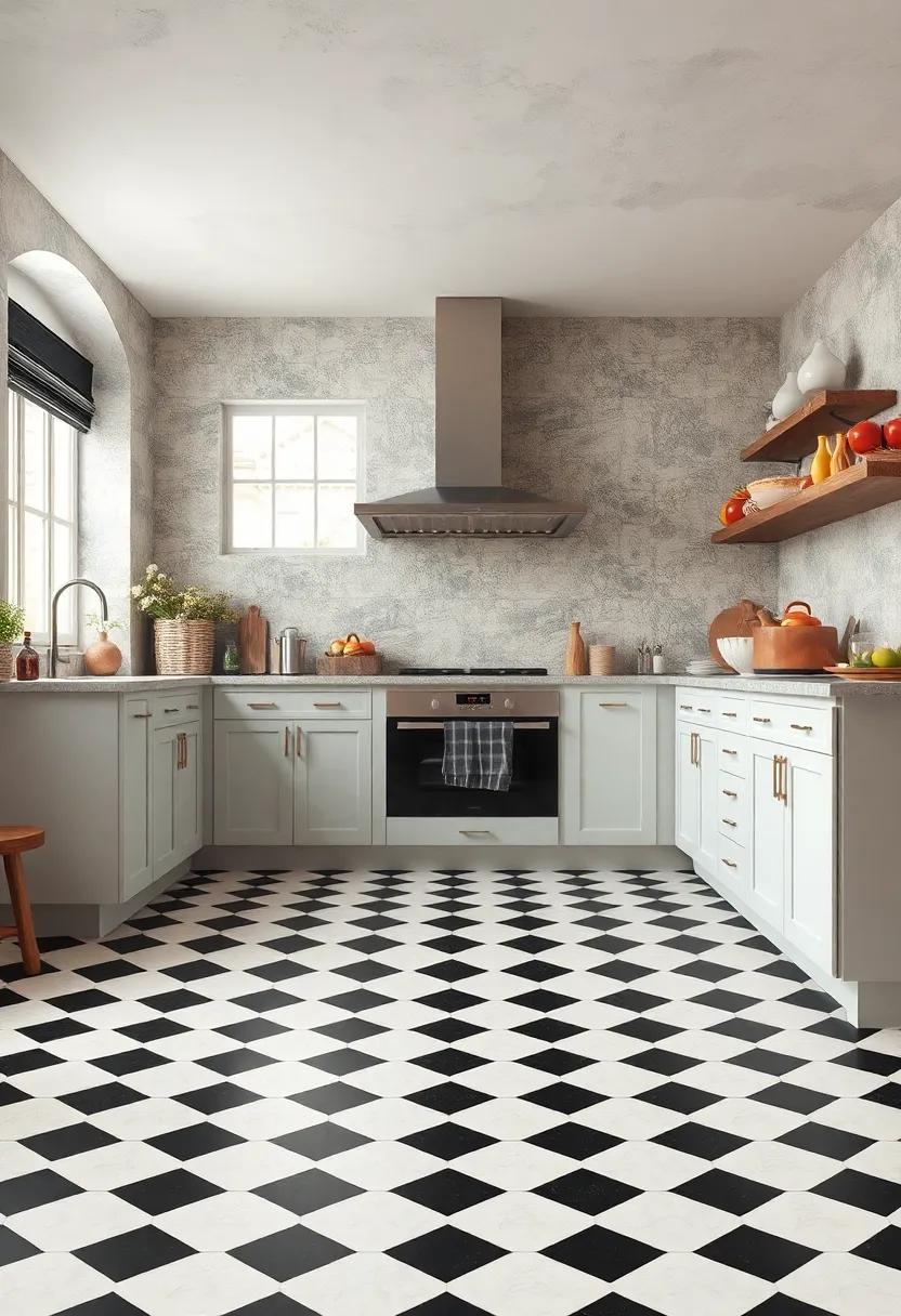 Vintage Black and White Checkerboard: Create a timeless look with a black and white checkerboard pattern that evokes nostalgia and sophistication