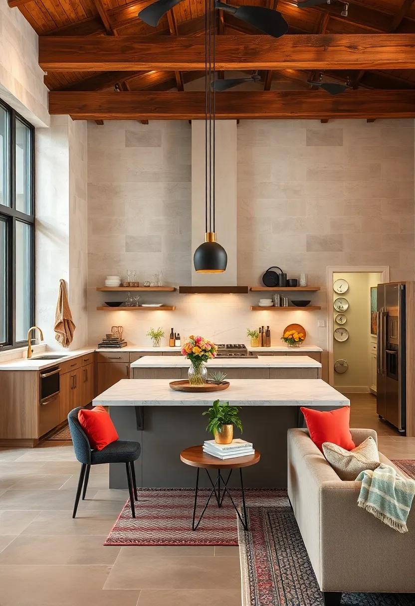 Industrial ⁣Touches:‌ Incorporate metal finishes and open beams for a modern, edgy⁣ aesthetic that remains warm and ‌welcoming