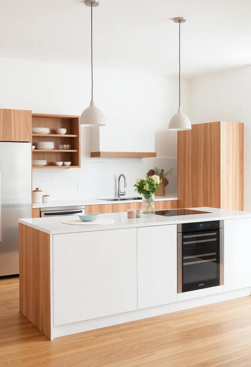 Embrace Minimalism: Keep surfaces clear and functional by selecting essential items with clean lines for a clutter-free look