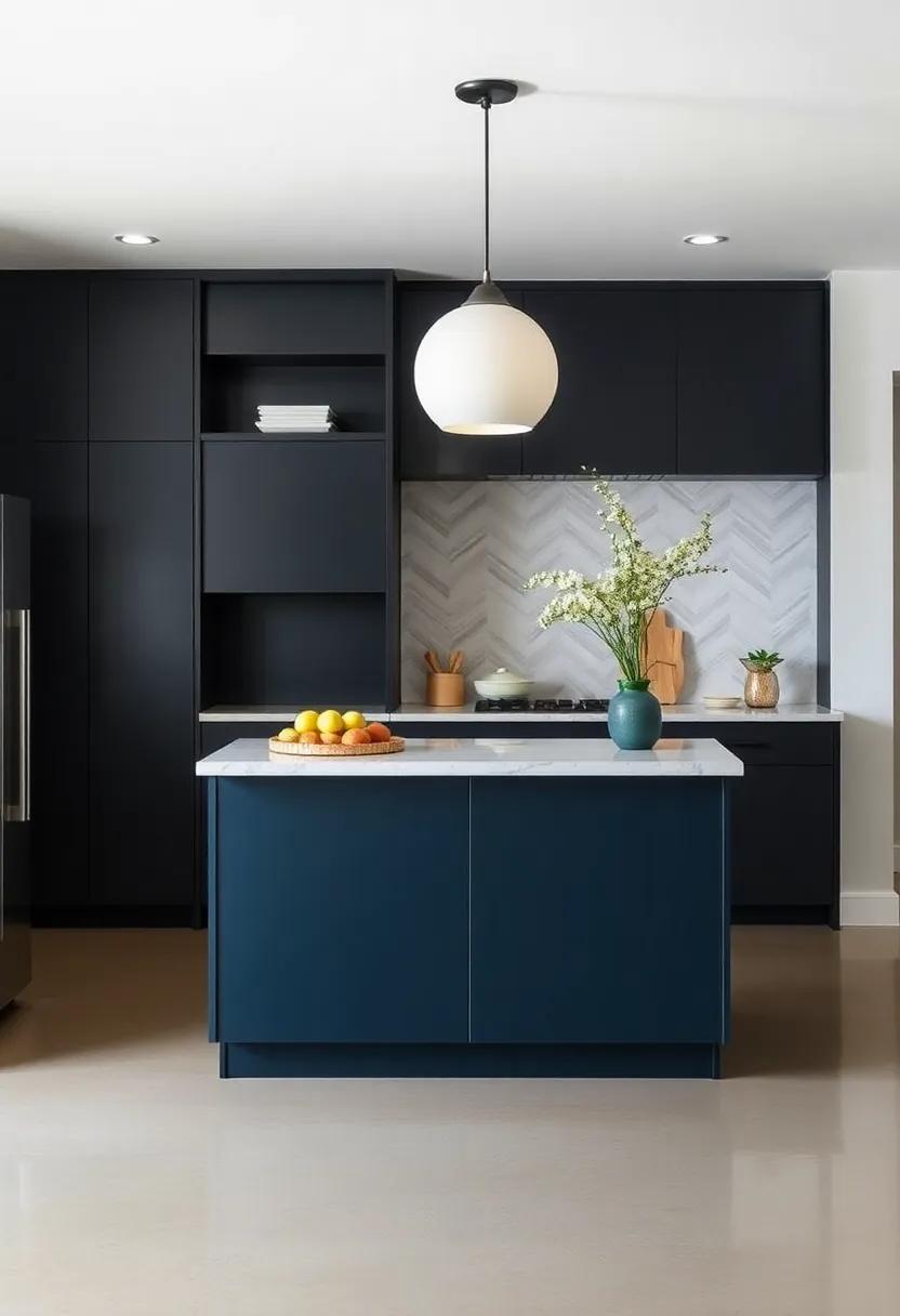 Play with Height: Use different levels by incorporating raised bars or tiered shelving for visual intrigue and added surface area