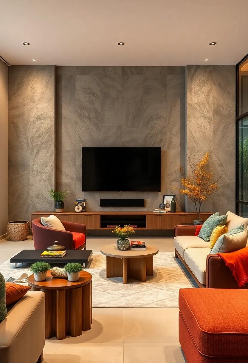 Integrated Landscape: Use landscaping elements like faux rocks or mini trees in the ⁤design around your TV space, creating an organic, ‌earthy feel