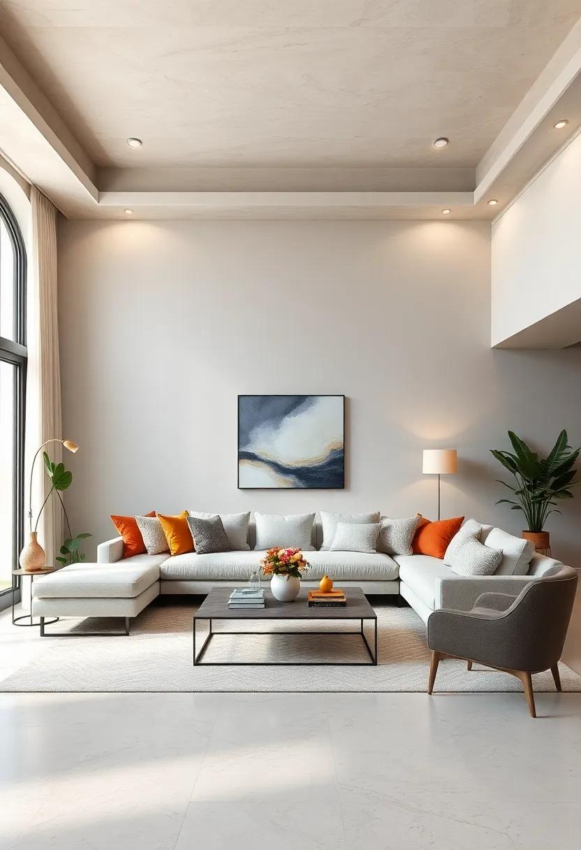 Embrace the Calm: Use light gray as the ⁣primary color on your walls and accent it with beige on ‍your ceilings to create an airy, serene atmosphere
