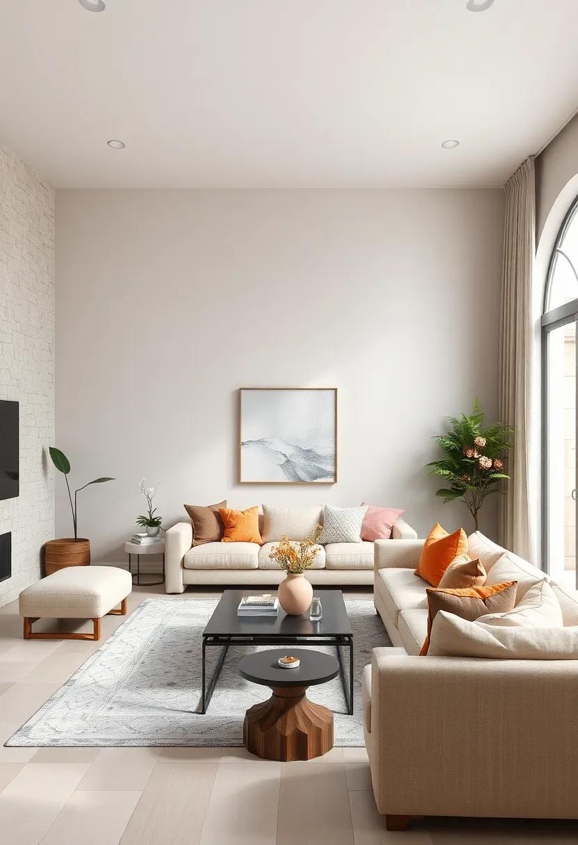 Accent Tables: Incorporate a mix of light gray and beige accent tables to anchor seating areas while⁢ maintaining a ⁤cohesive design aesthetic throughout