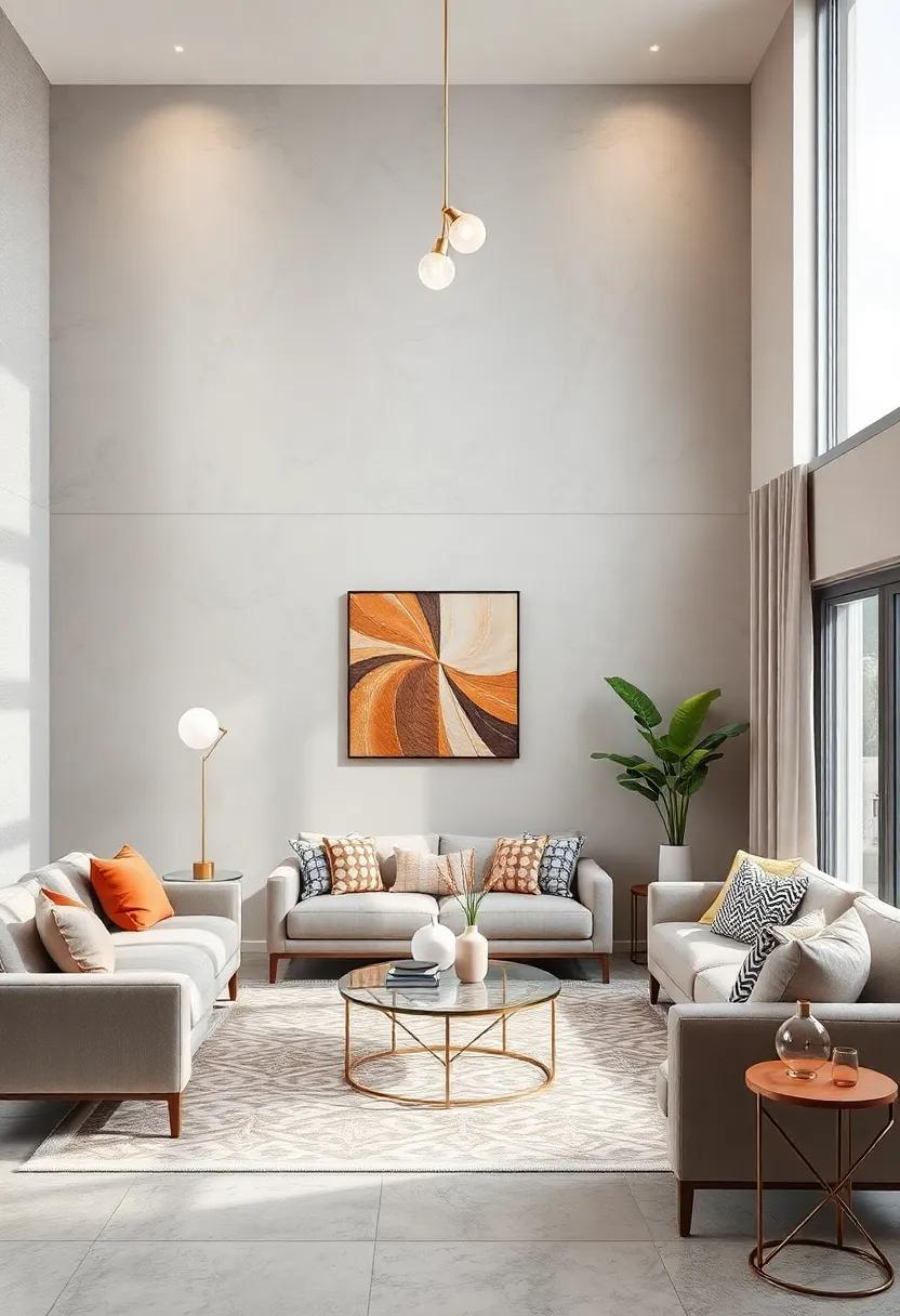 Unique Lighting Fixtures: Introduce light fixtures in brushed nickel or warm beige tones that harmonize⁤ with your ⁣paint choices, creating an inviting glow