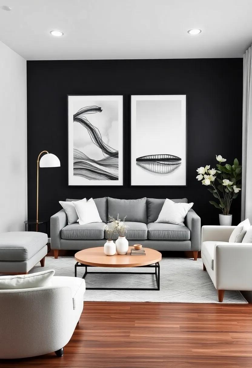 Artistic Expressions: Choosing Wall Art That Pops Against Black