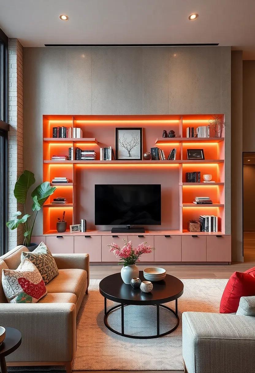 Color Pop: Infuse vibrancy into your ​decor​ with built-in ​shelves ​painted‌ in a bright hue, drawing⁣ attention ​to your⁣ favorite books and ‍decorative pieces