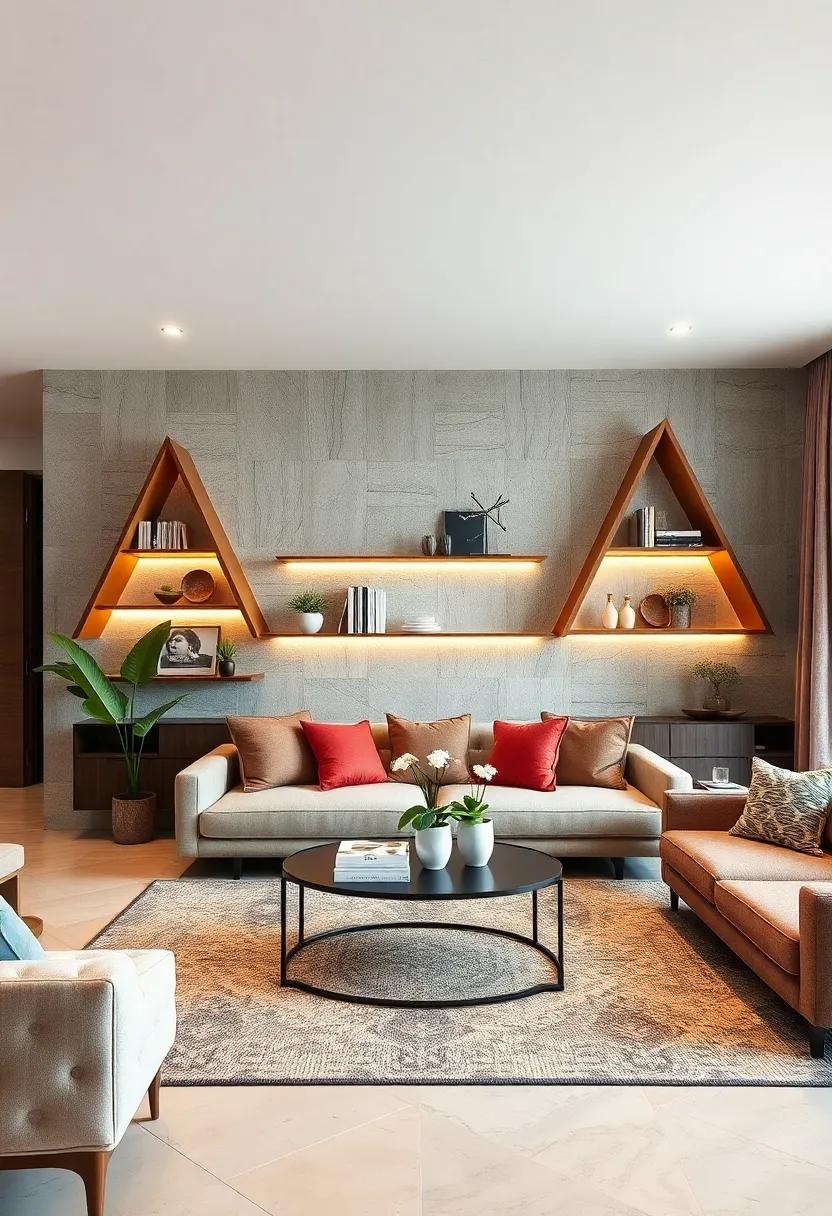 Bold Geometrics: Opt ​for hexagon or triangle-shaped shelves that serve as statement pieces, adding architectural interest and a ⁢contemporary edge