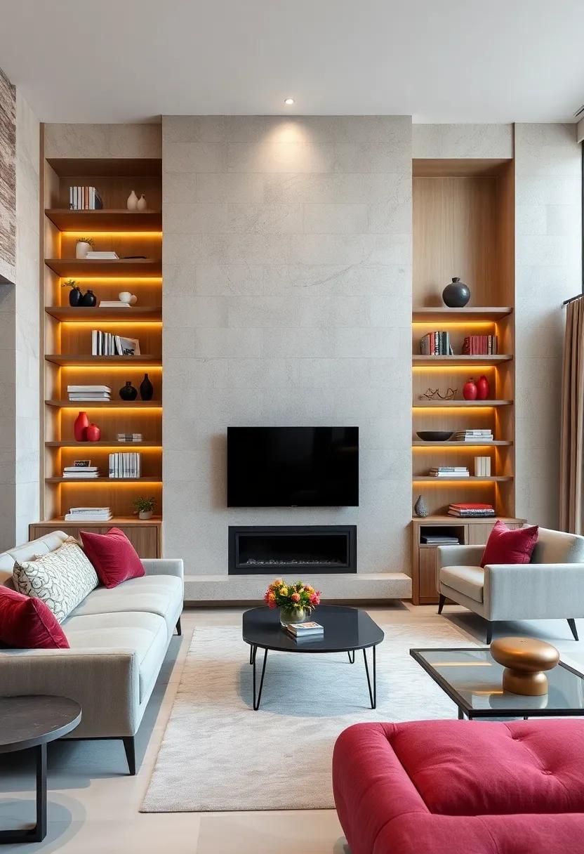 Artful ⁣Arrangement: Use asymmetrical built-ins to create​ a ⁣dynamic visual impact,⁣ breaking free from traditional linear layouts for a more ‍playful vibe