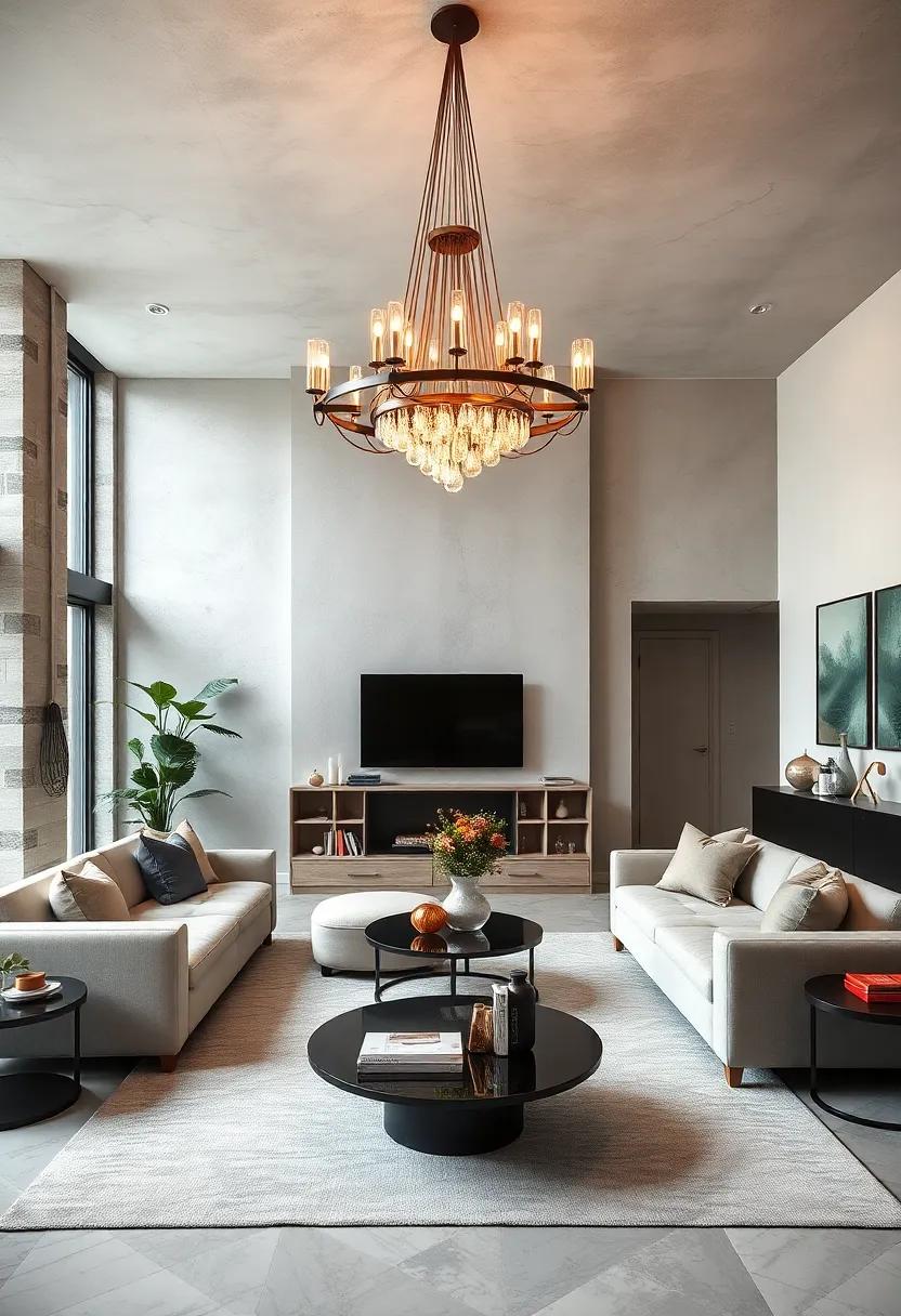 Discover a chic urban dwelling where‌ a sculptural metal ⁢chandelier serves as a conversation⁣ piece,emphasizing the ⁣homeowner’s sophisticated taste and artistic flair