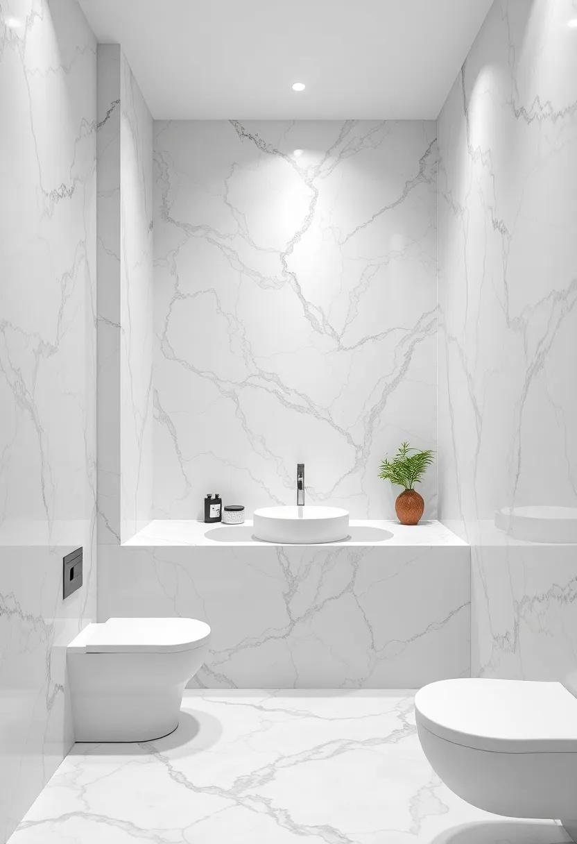 Creating an Illusion of Space with Light-Colored ‌Marble