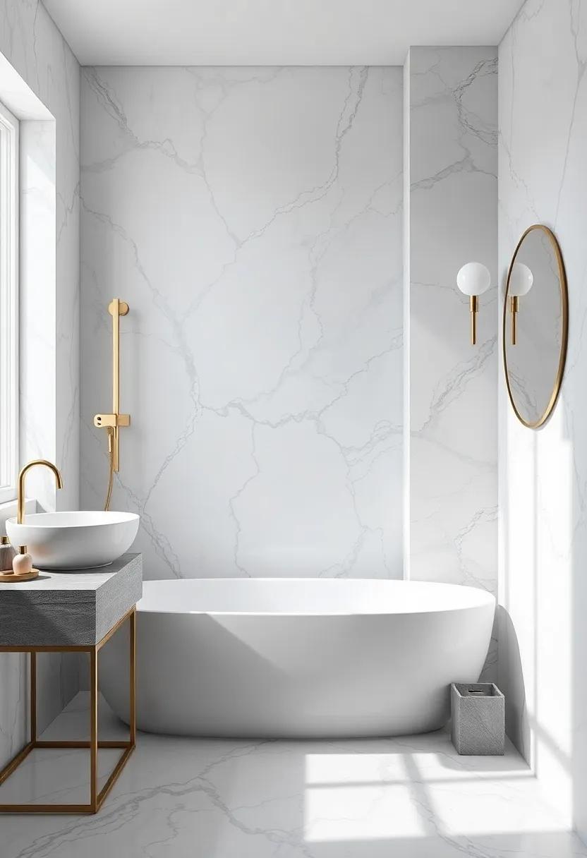 Elevate Your ⁤Bathroom⁢ Aesthetic with Marble Elements