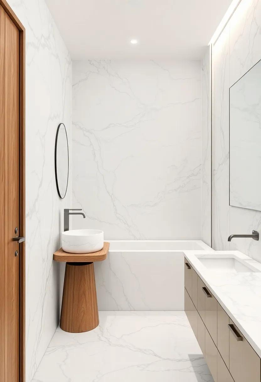 Mixing Textures: ‌Marble Accents ⁤with Wood‍ and Metal