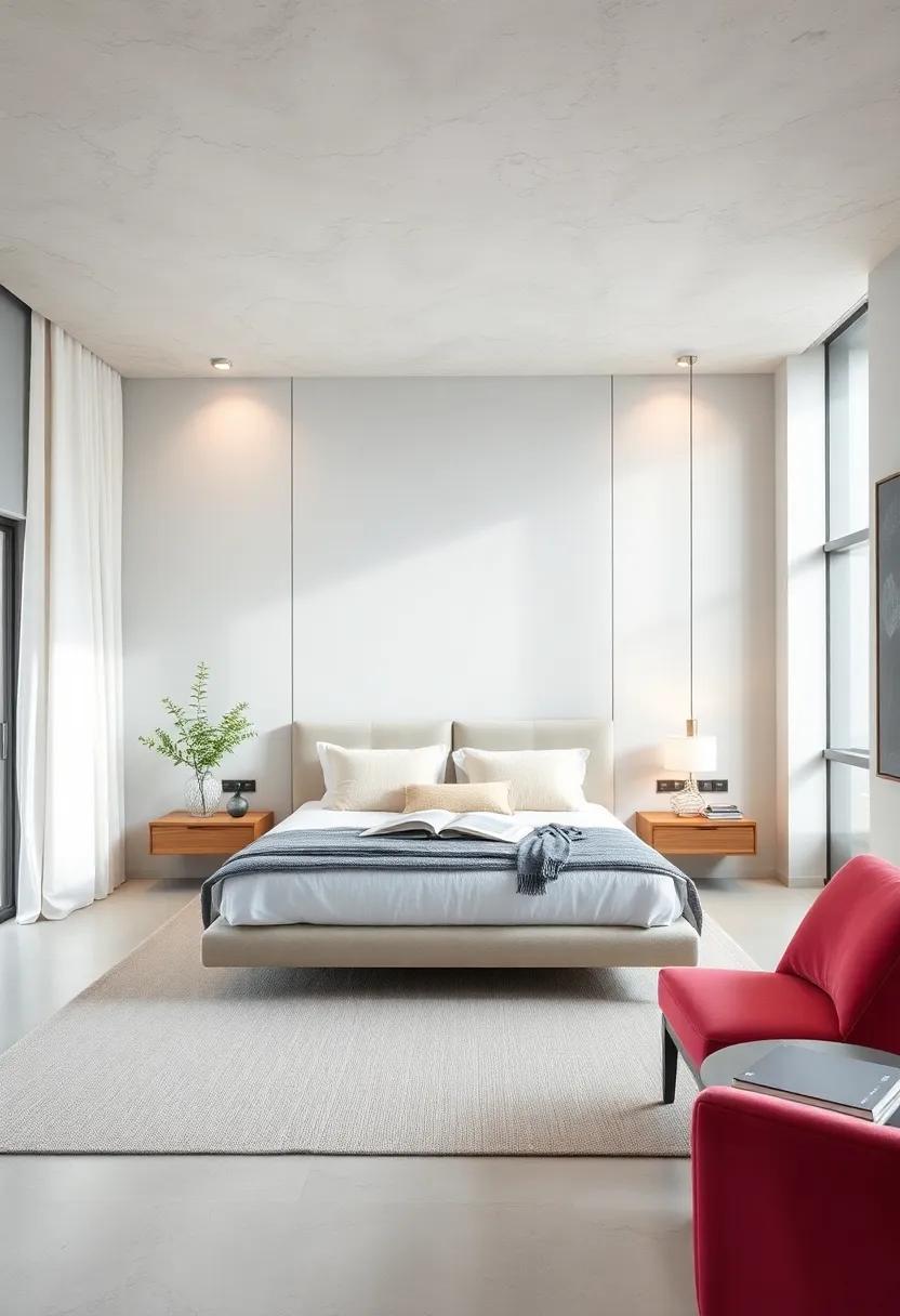 Embrace Minimalism: Discover how sleek floating nightstands can declutter your master bedroom while enhancing its modern aesthetic