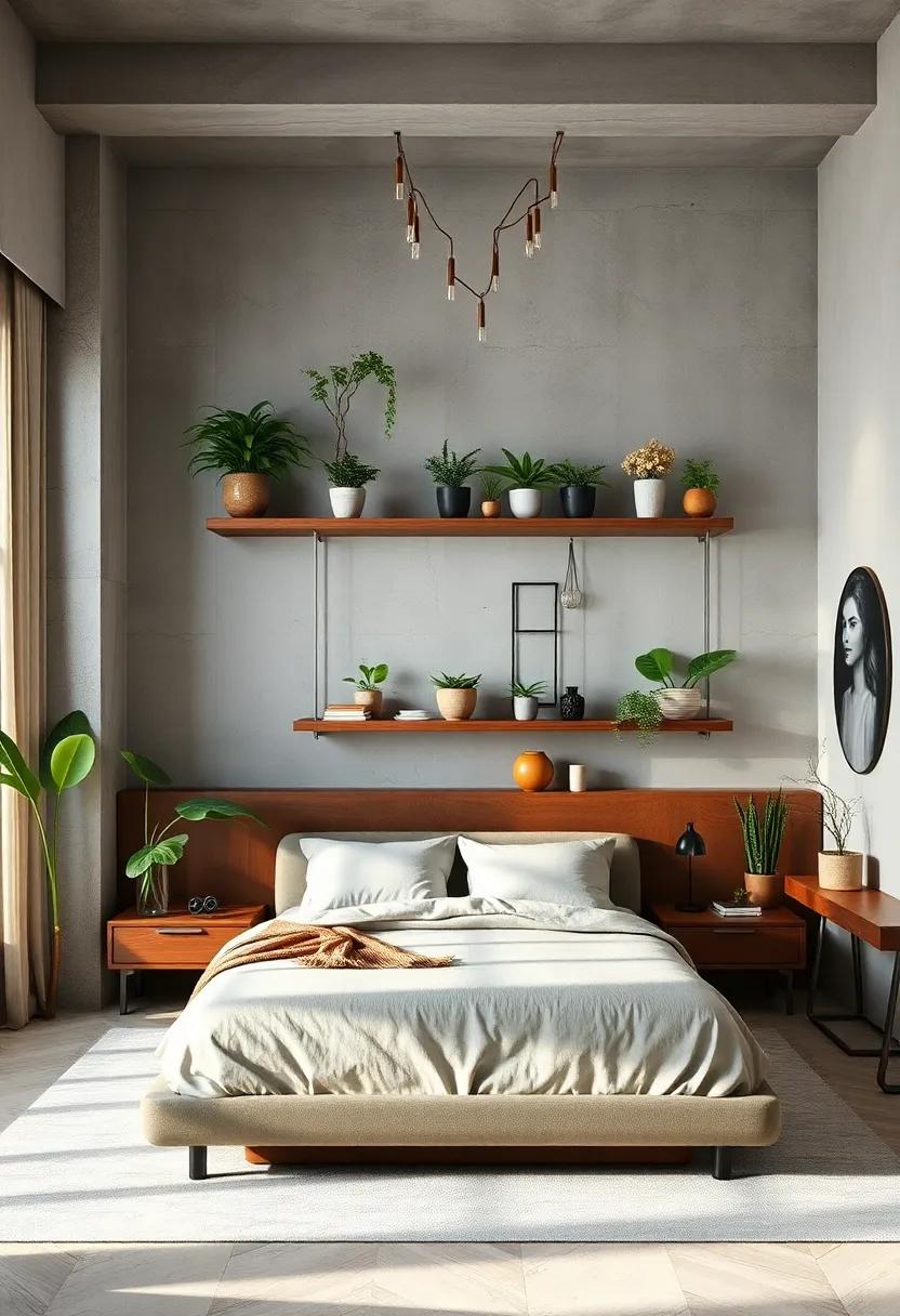 Indoor Plants: Enhance your floating shelving with indoor plants, introducing greenery that invigorates the space and purifies the air