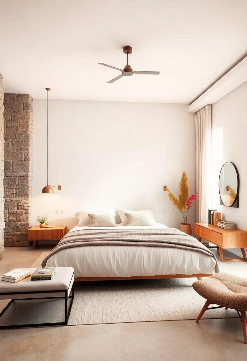 Serene Color Palettes: Use soft pastels and neutral tones paired with floating furniture to create a tranquil retreat you can escape to