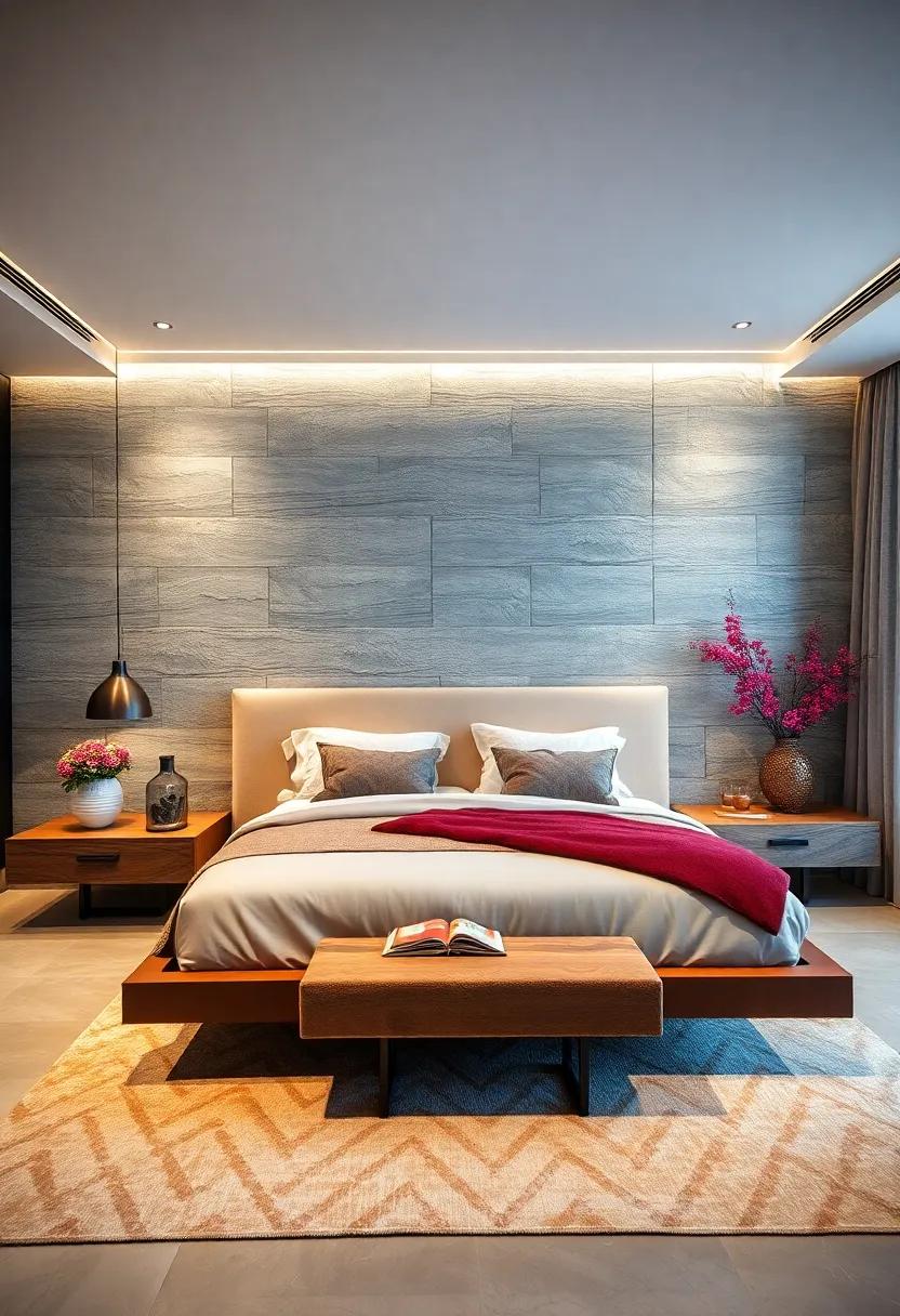 Unique Headboards: Elevate your sleeping space with a custom floating headboard that adds a striking focal point without overwhelming the room